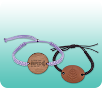 RFID Fabric Rope Wristbands