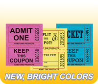 Stock Double Roll Tickets