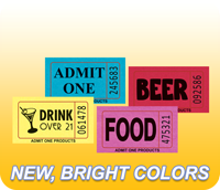 Stock Single Roll Tickets