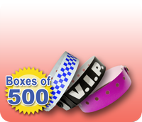 Stock Plastic Wristbands - Packs of 500