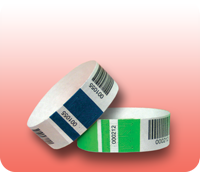 Bar Coded Tyvek Wristbands