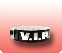 VIP Foil Plastic Wristbands