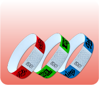 3/4" Custom Tyvek Wristbands