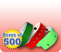 Stock Vinyl Wristbands - Packs of 500