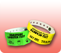 Custom Stubbed Vinyl Wristbands