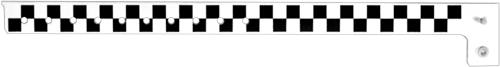 Checkerboard Plastic Wristbands