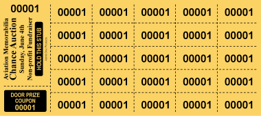 Custom Auction Tickets - Hold This Stub - Style 1