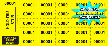 Neon Auction Tickets - Hold This Stub