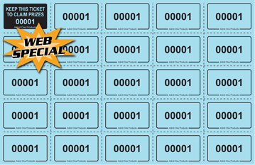 Auction Tickets - Sheet of 25 Special