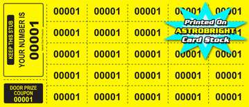 Neon Auction Tickets - Your Number