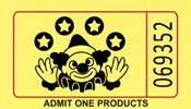 Clown - Single Roll Tickets