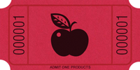 Double Number Custom 1&quot;X2&quot; Roll Ticket Image Only