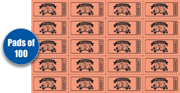 Oktoberfest Ticket Sheets of 20 - Salmon