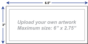 Upload-Your-Own Custom 3&quot; x 6.5&quot; Ticket Envelopes