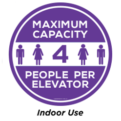 12 in. Floor Decal CIR-12-7-A - Packs of 10