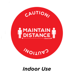 8.5 in. Floor Decal CIR-8.5-5-A - Packs of 10