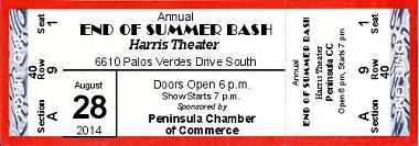 Reserved Seat FastPrint Foil Ticket with Date Box