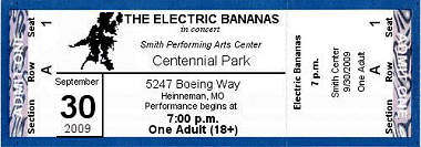 Reserved Seat FastPrint Foil Ticket with Logo and Date Box