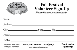 2-3/4&quot; x 4-1/4&quot; Custom Form with Logo and Text
