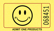 Happy Face - Single Roll Tickets