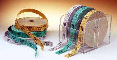 Acrylic 1&quot; x 2&quot; Roll Ticket Holder