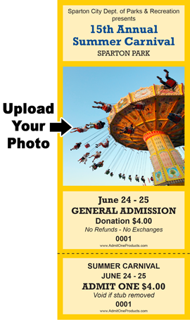 All Purpose Keepsake Ticket