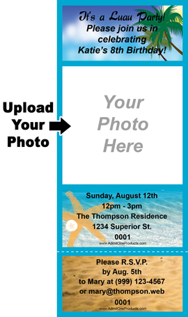 Beach Day Keepsake Ticket