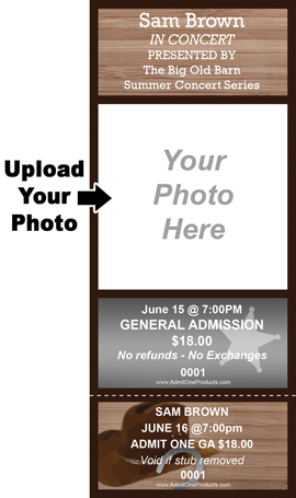 Cowboy Hat Keepsake Ticket