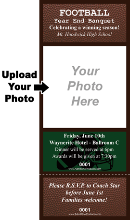 Football Keepsake Ticket