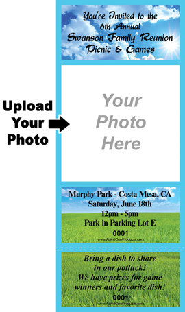 Grassy Field Keepsake Ticket