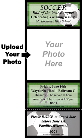 Soccer Keepsake Ticket
