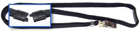 3/8&quot; Wide Breakaway Flat Lanyard with Clip 50 Pack