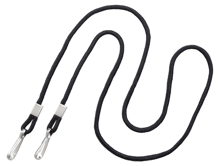 Round Cord Lanyard 1/8&quot; Diameter with 2 Swivel Hooks 50 pack