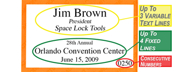 Security Pass 2 - Variable Text