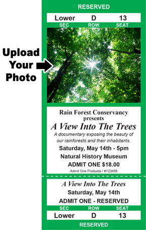 Wide Reserved Photo-Ticket
