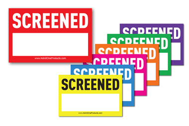 Stock Safety Message Stickers