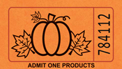 Pumpkin Harvest - Single Roll Tickets