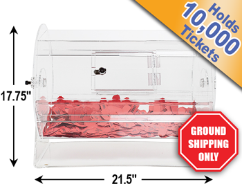 Large Acrylic Raffle Drum