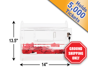 Medium Acrylic Raffle Drum