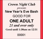 Thermal Custom 1.83" x 2" Ticket with Text