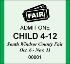 Thermal Custom 1.83" x 2" Ticket with Logo and Text