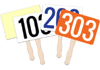 Auction Bid Paddles