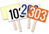 Stock Auction Bid Paddles