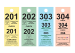 We can also create custom coat checks with your logo