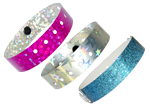 Chrome and Glitter Wristbands