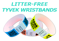 Custom Litter-Free Tyvek Wristbands