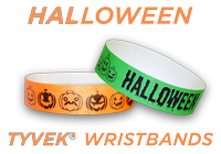 Halloween-themed wristbands also available