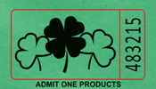 Shamrocks - Single Roll Tickets