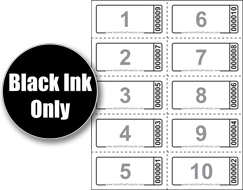 Custom Sheet of 10 Tickets