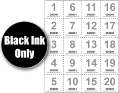 Custom Sheet of 20 - 1x1 Tickets